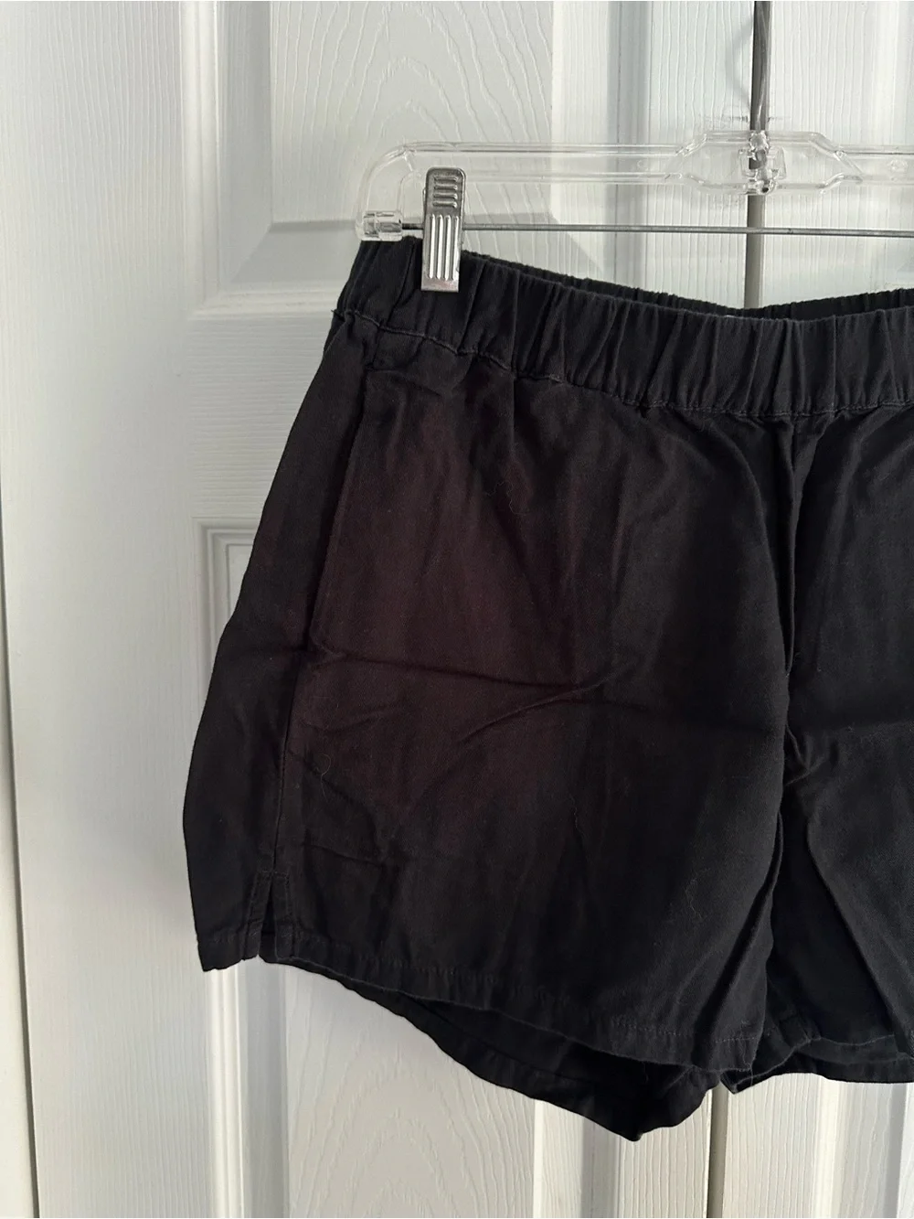Madewell Women's Black Elastic Waist Casual Shorts